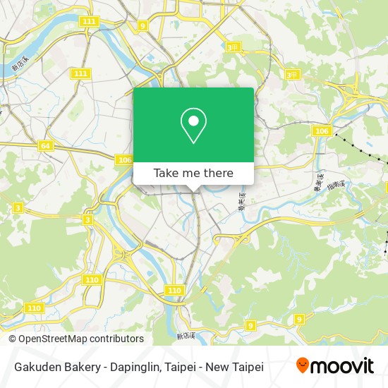Gakuden Bakery - Dapinglin map