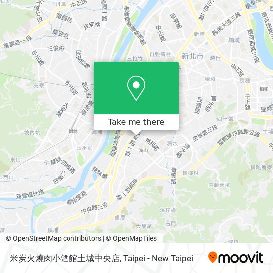 米炭火燒肉小酒館土城中央店 map