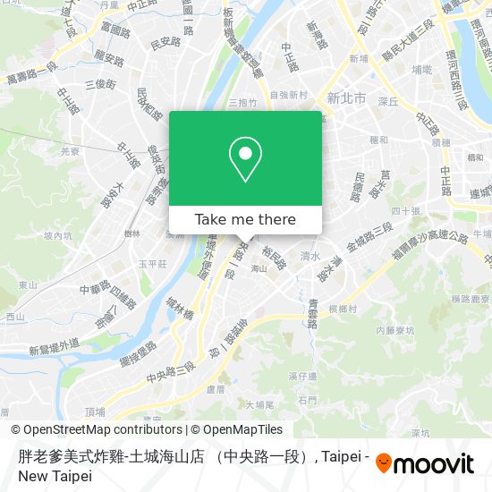 胖老爹美式炸雞-土城海山店 （中央路一段）地圖
