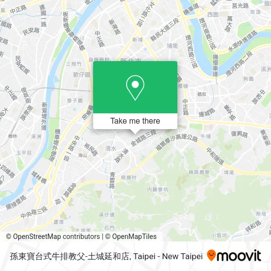 孫東寶台式牛排教父-土城延和店地圖