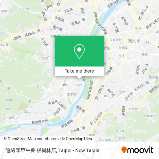 睡過頭早午餐 板樹林店地圖