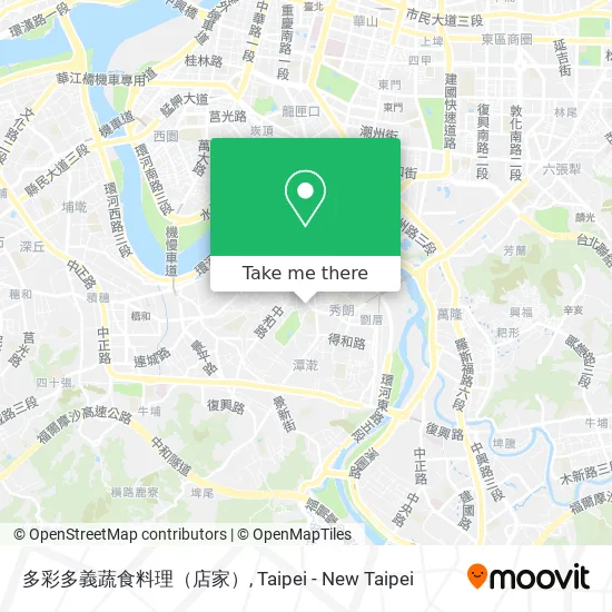多彩多義蔬食料理（店家） map