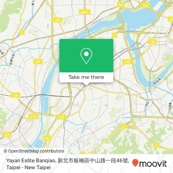 Yayan Eslite Banqiao, 新北市板橋區中山路一段46號 map