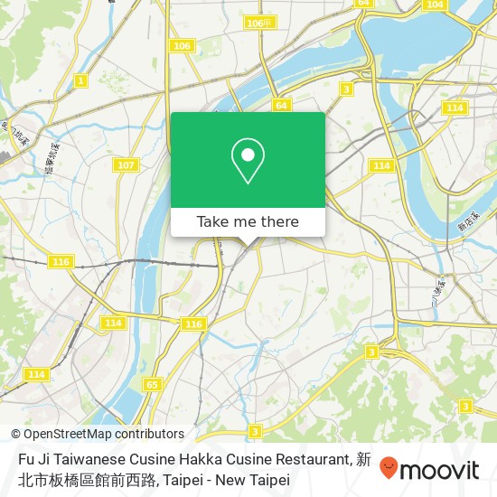 Fu Ji Taiwanese Cusine Hakka Cusine Restaurant, 新北市板橋區館前西路 map