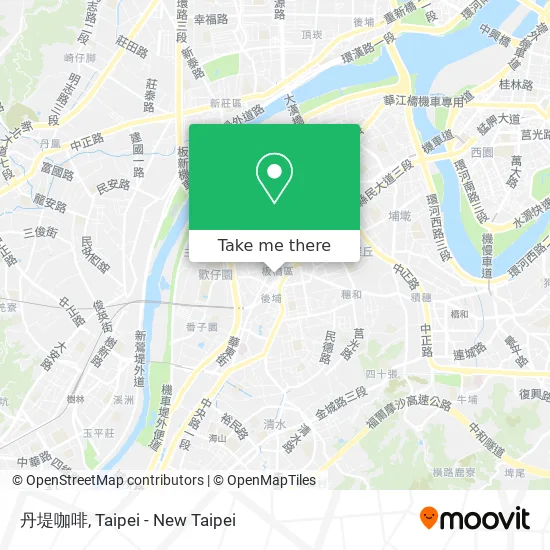 丹堤咖啡 map