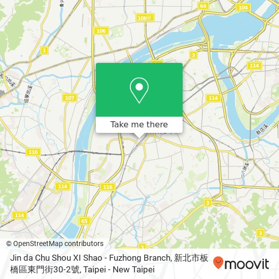 Jin da Chu Shou XI Shao - Fuzhong Branch, 新北市板橋區東門街30-2號 map