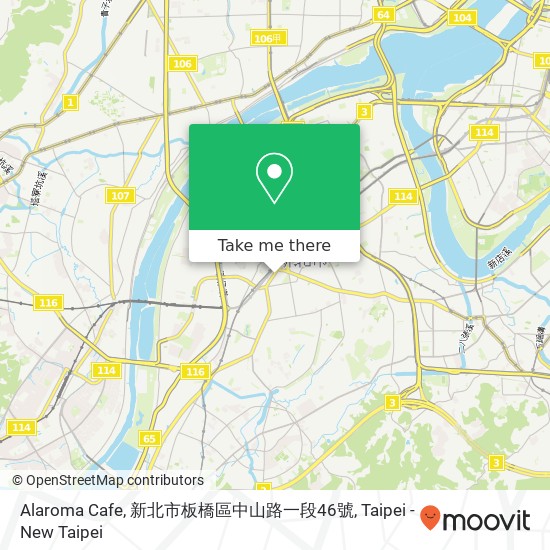 Alaroma Cafe, 新北市板橋區中山路一段46號 map
