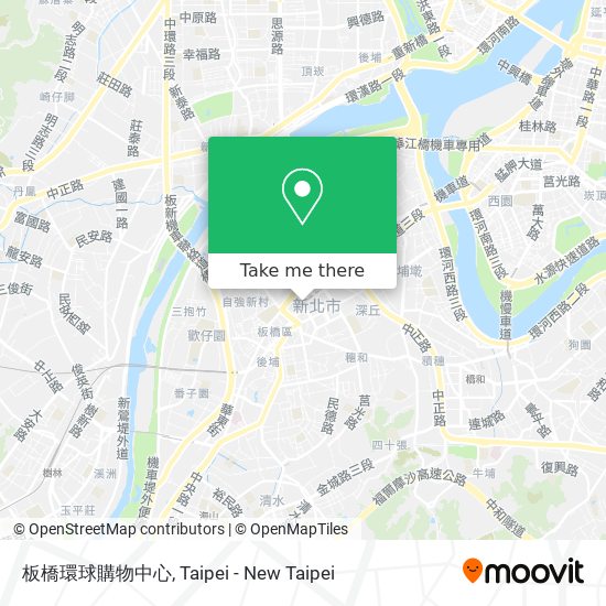 板橋環球購物中心 map