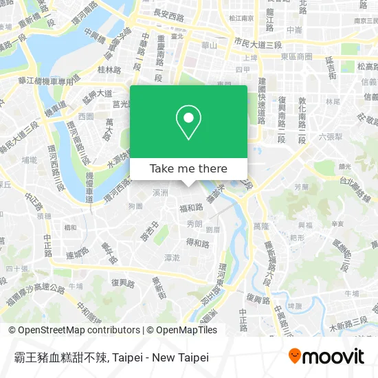 霸王豬血糕甜不辣 map