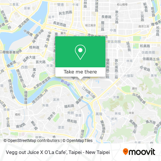 Vegg out Juice X O'La Cafe' map