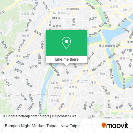 Banqiao Night Market map