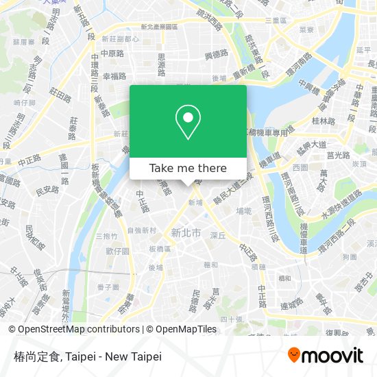 椿尚定食地圖