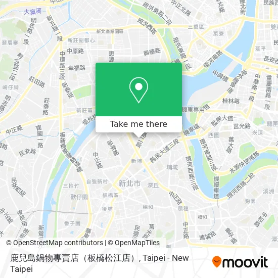鹿兒島鍋物專賣店（板橋松江店） map