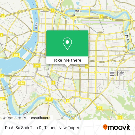 Da Ai Su Shih Tian Di map
