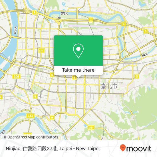 Niujiao, 仁愛路四段27巷 map