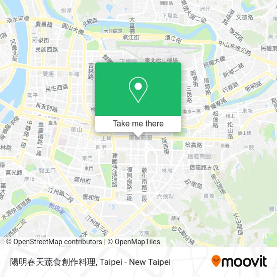 陽明春天蔬食創作料理地圖