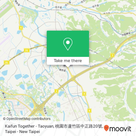 Kaifun Together - Taoyuan, 桃園市蘆竹區中正路20號 map