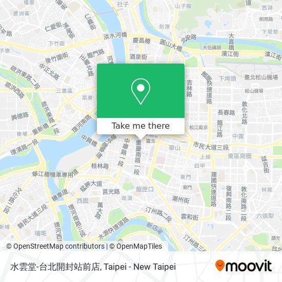 水雲堂-台北開封站前店 map