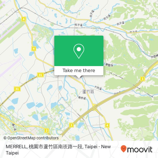 MERRELL, 桃園市蘆竹區南崁路一段地圖