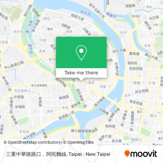 三重中華路路口，阿民麵線 map