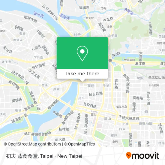 初衷 蔬食食堂 map