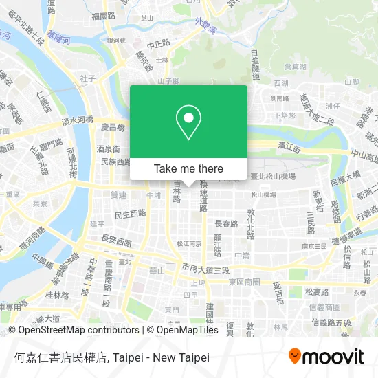 何嘉仁書店民權店地圖