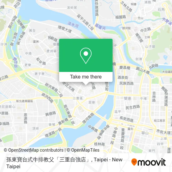 孫東寶台式牛排教父「三重自強店」地圖