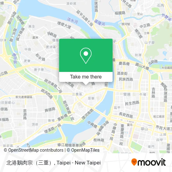 北港鵝肉宗（三重）地圖