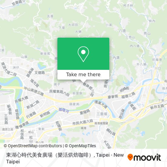 東湖心時代美食廣場（樂活烘焙咖啡） map
