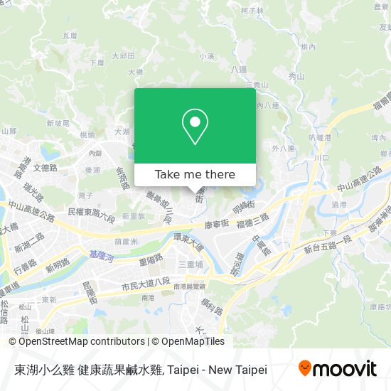 東湖小么雞 健康蔬果鹹水雞 map