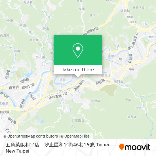 五角菜飯和平店．汐止區和平街46巷16號 map