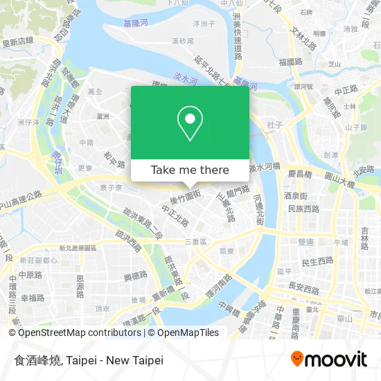 食酒峰燒地圖