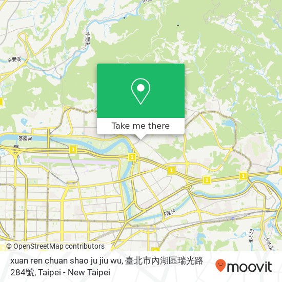 xuan ren chuan shao ju jiu wu, 臺北市內湖區瑞光路284號地圖