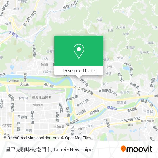 星巴克咖啡-港墘門市 map