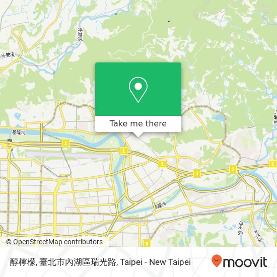 醇檸檬, 臺北市內湖區瑞光路地圖
