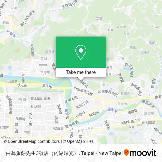 白暮蛋餅先生3號店（內湖瑞光）地圖
