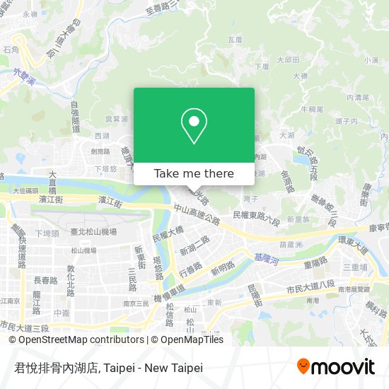 君悅排骨內湖店 map