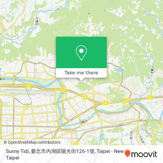 Sunny Tidi, 臺北市內湖區陽光街126-1號 map