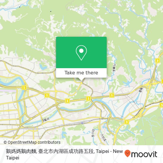 鵝媽媽鵝肉麵, 臺北市內湖區成功路五段 map