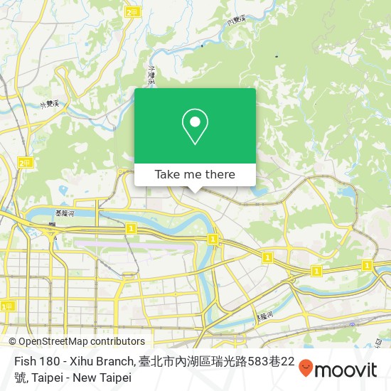 Fish 180 - Xihu Branch, 臺北市內湖區瑞光路583巷22號 map