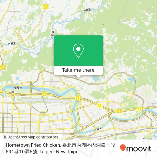 Hometown Fried Chicken, 臺北市內湖區內湖路一段591巷10弄5號 map