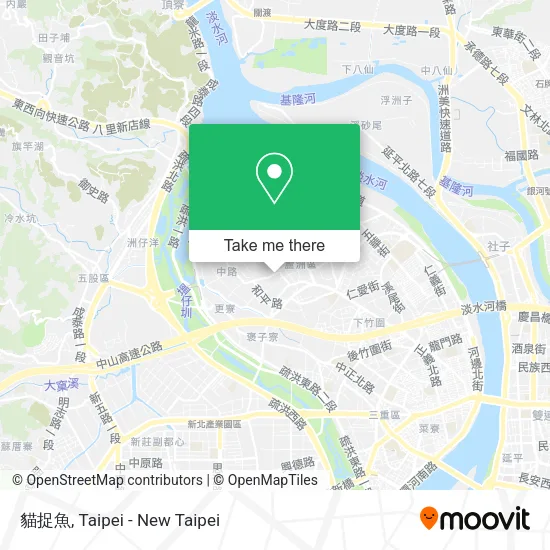 貓捉魚 map