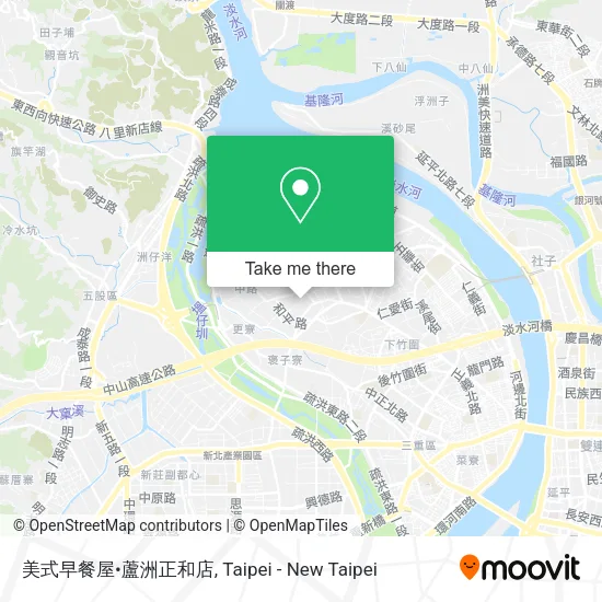 美式早餐屋•蘆洲正和店地圖