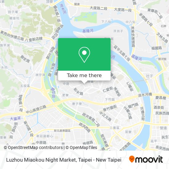 Luzhou Miaokou Night Market map