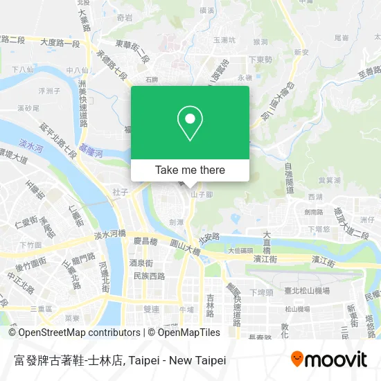 富發牌古著鞋-士林店地圖