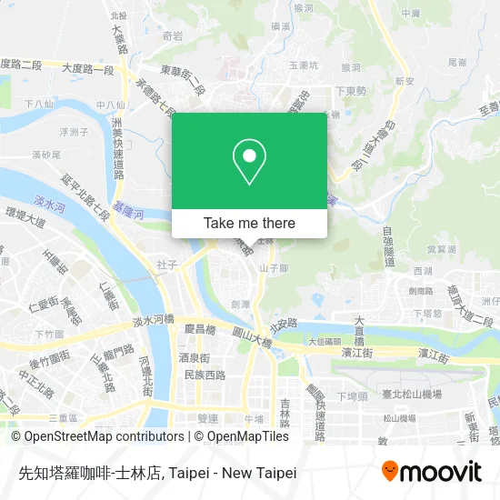 先知塔羅咖啡-士林店地圖