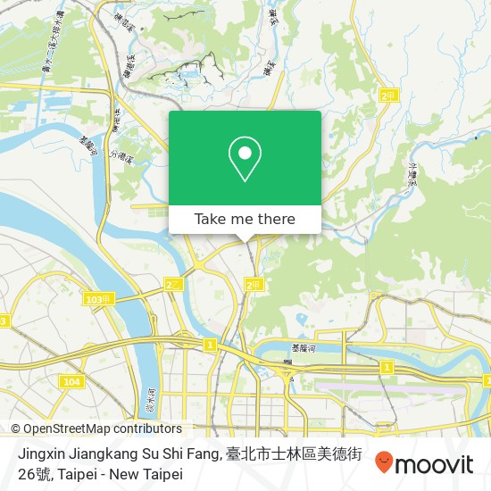 Jingxin Jiangkang Su Shi Fang, 臺北市士林區美德街26號 map