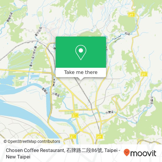 Chosen Coffee Restaurant, 石牌路二段86號 map