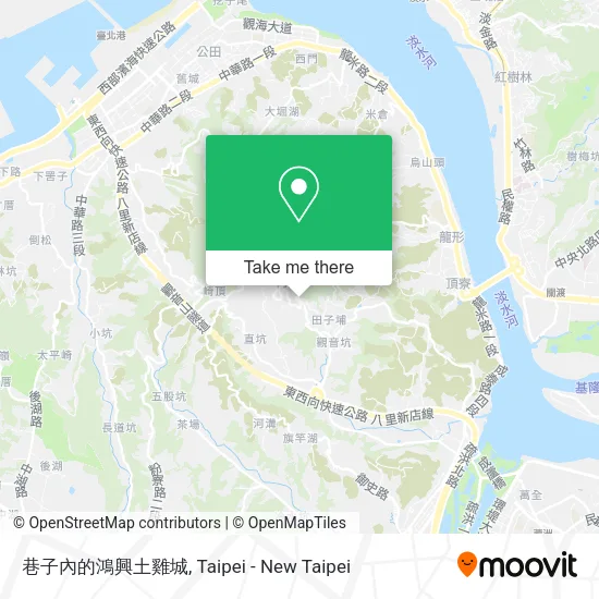 巷子內的鴻興土雞城地圖