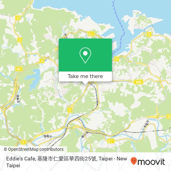 Eddie's Cafe, 基隆市仁愛區華四街25號 map